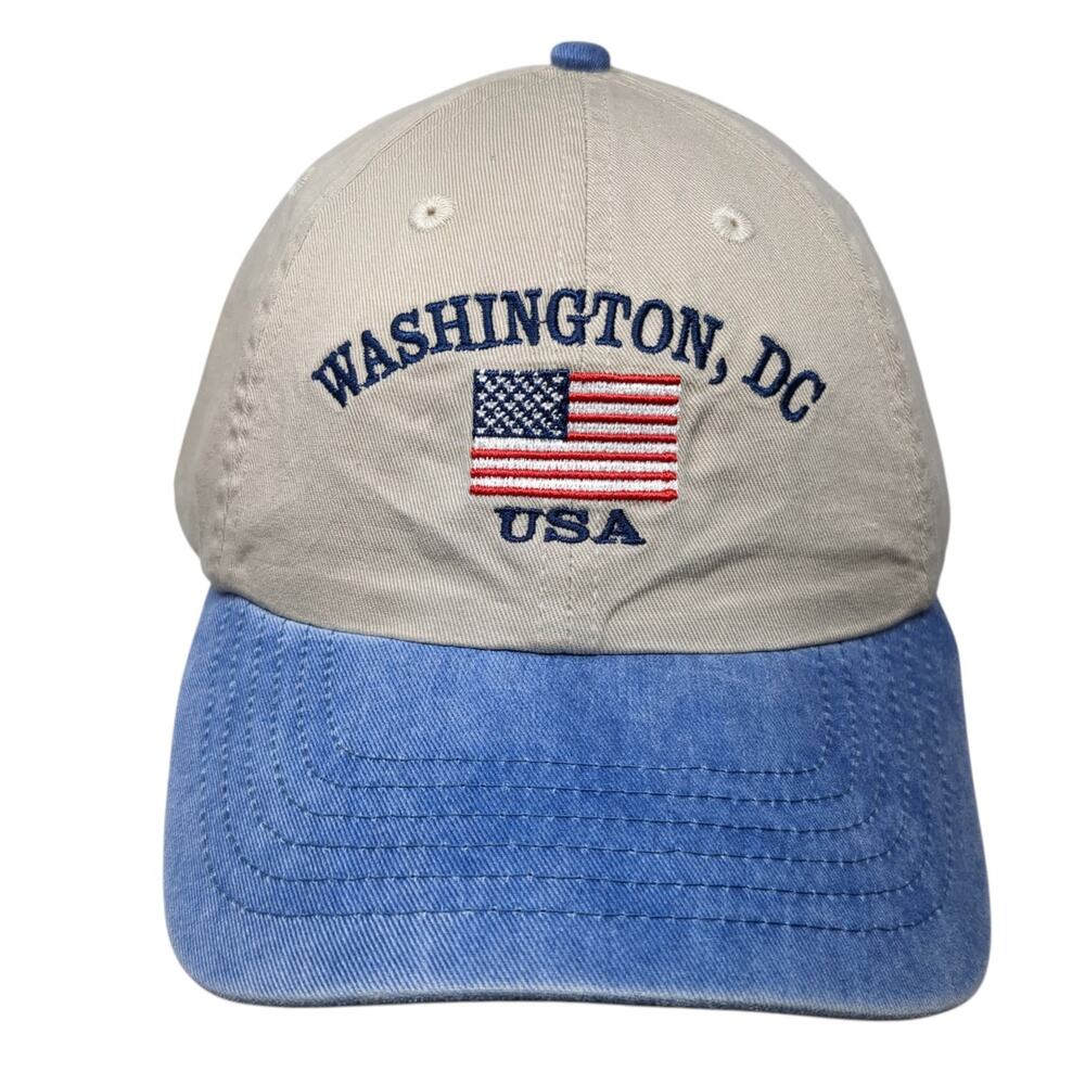 Washington, DC USA Slideback Baseball Cap Multicolor One Size Royal Resortwear